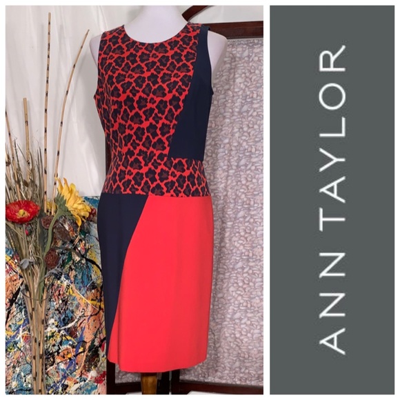 Ann Taylor Dresses & Skirts - Ann Taylor red and black sleeveless dress.